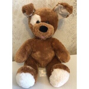 12" BAB Build-a-Bear Workshop Brown Tan Puppy Dog Plush Stuffed Animal Toy